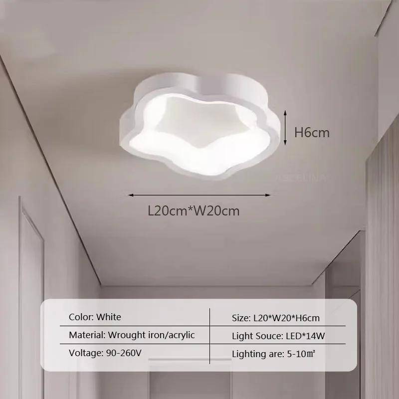Nordic LED Decke Lampe Für Wohnzimmer Esszimmer Schlafzimmer Gang Garderobe Balkon Decke Kronleuchter Indoor Decor Leuchten Warm White von Joom DACH