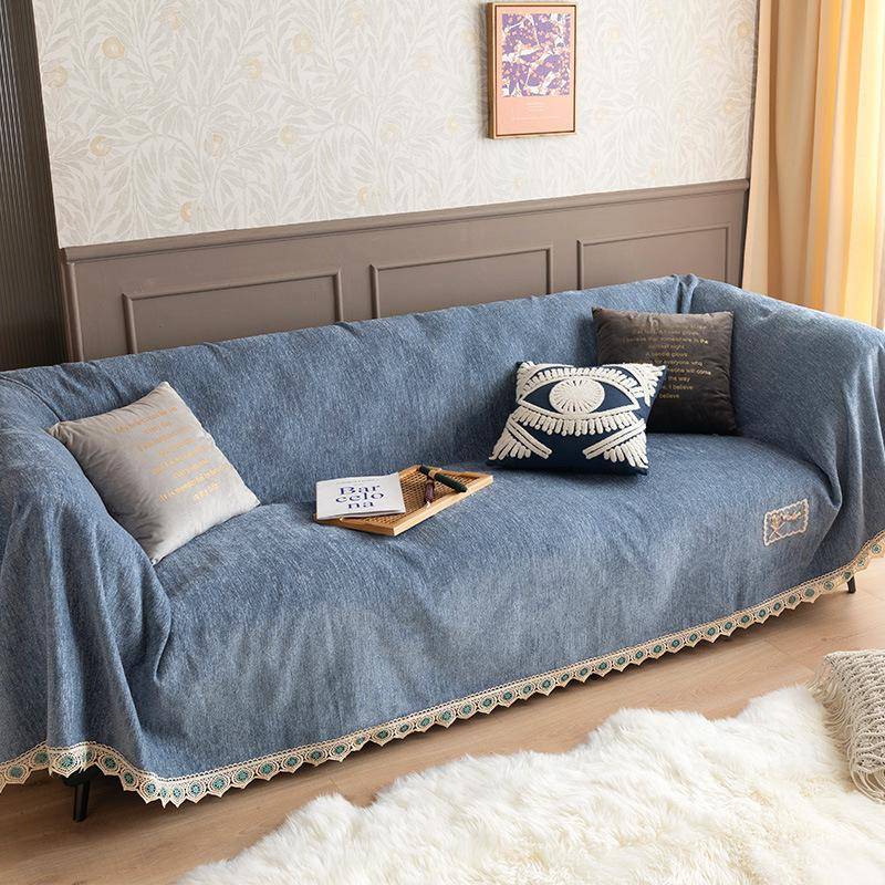 Nordischer Ins-Stil Leichter Luxus Chenille Sofa Handtuch All-inclusive Vollbezug Sofabezug Stoff Sofabezug 180*150cm von Joom DACH