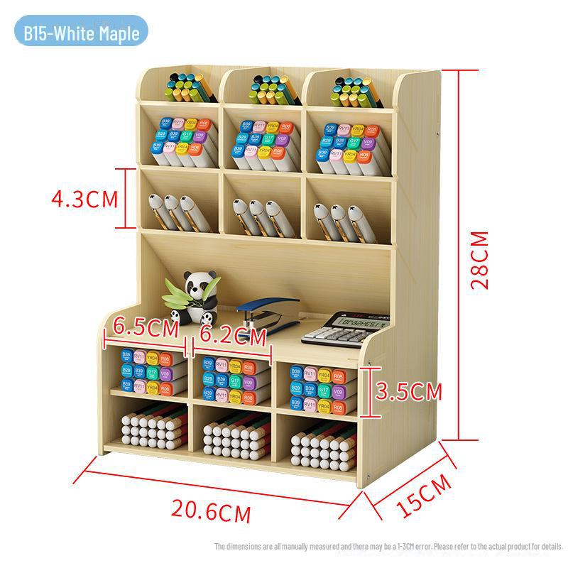 Nordischer Kreativer Großer Holz Stifthalter & Schreibtisch Organizer von Joom DACH