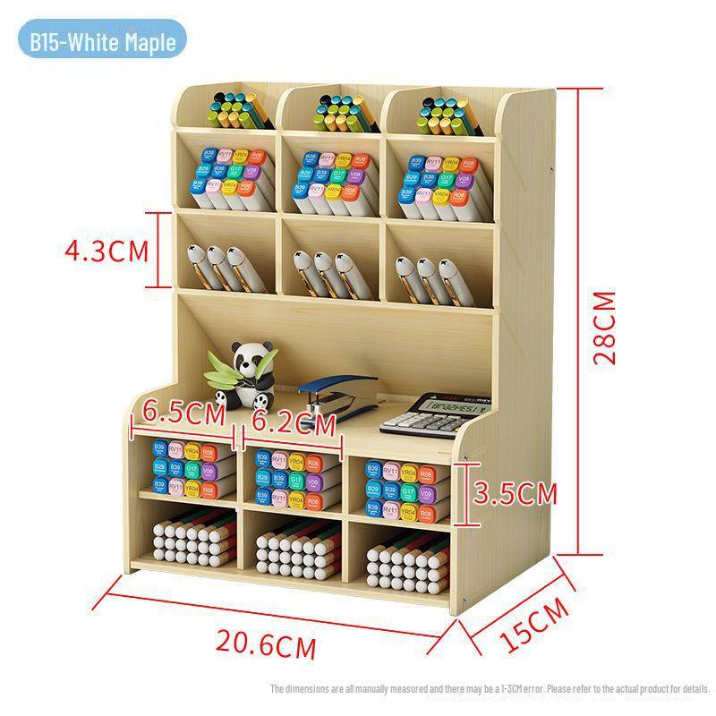 Nordischer Kreativer Großer Holz Stifthalter & Schreibtisch Organizer von Joom DACH