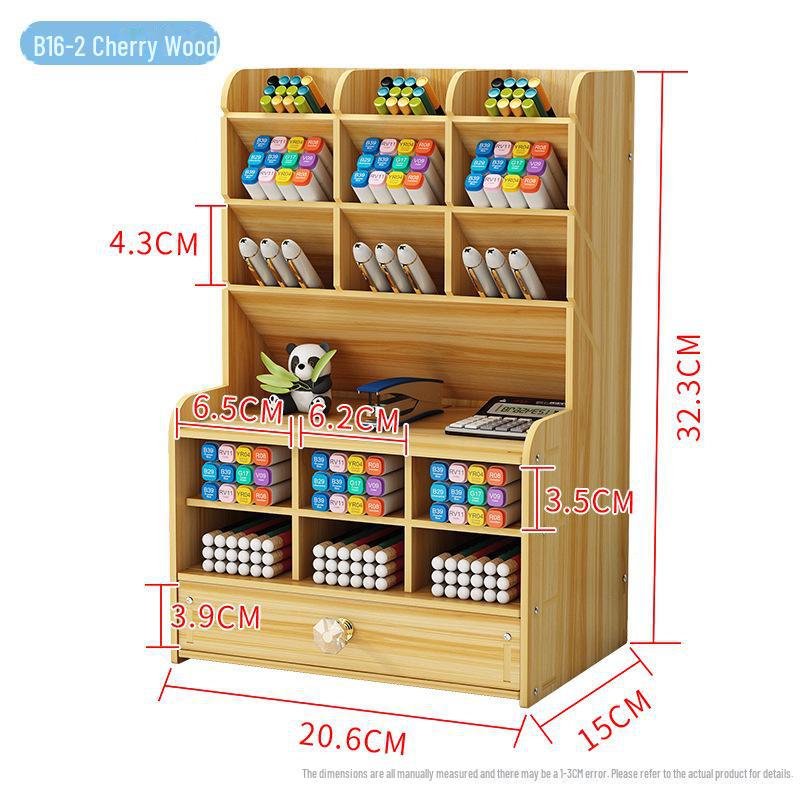 Nordischer Kreativer Großer Holz Stifthalter & Schreibtisch Organizer von Joom DACH