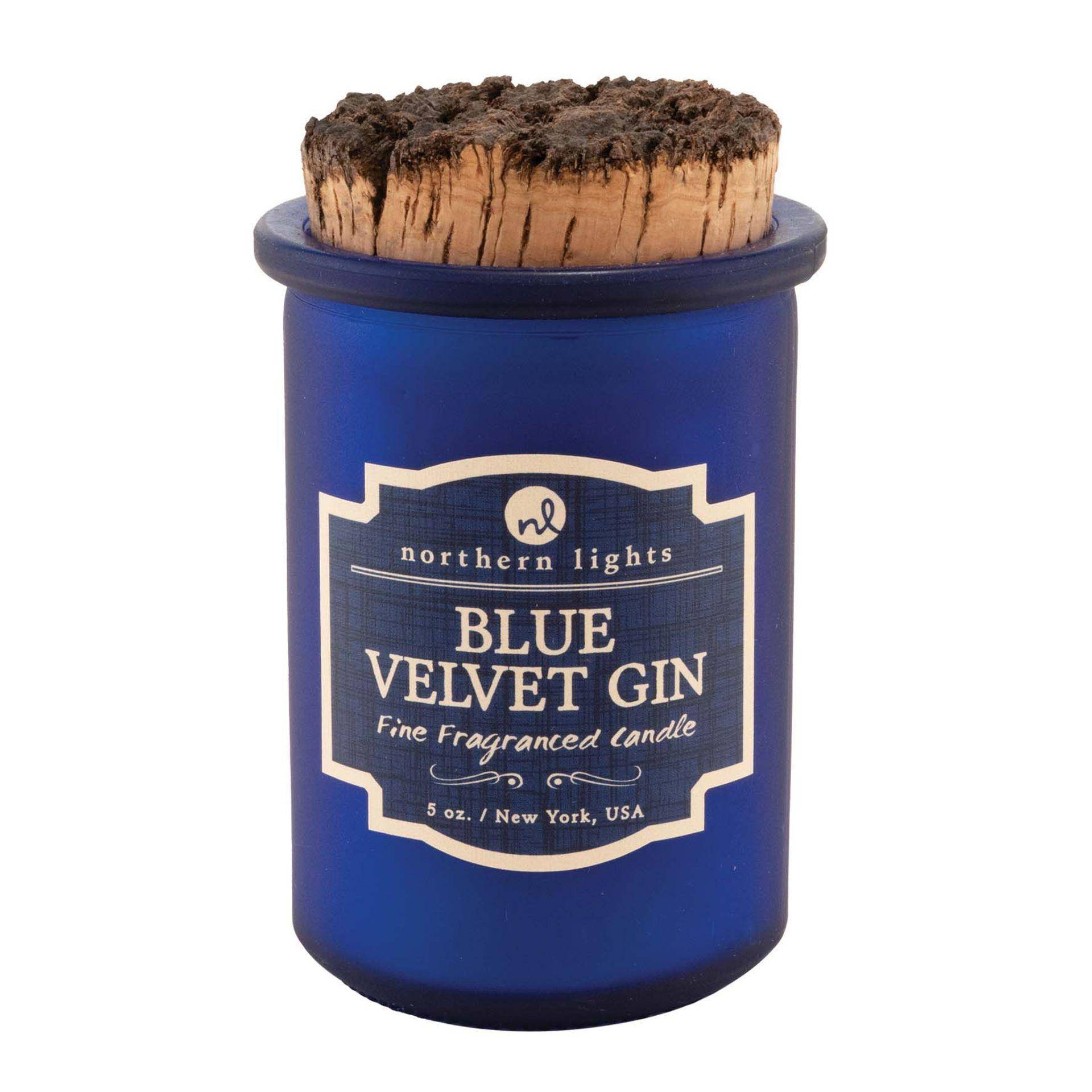Nordlichter 5oz Kerze Spiritusglas - Blue Velvet Gin One Size blau von Joom DACH