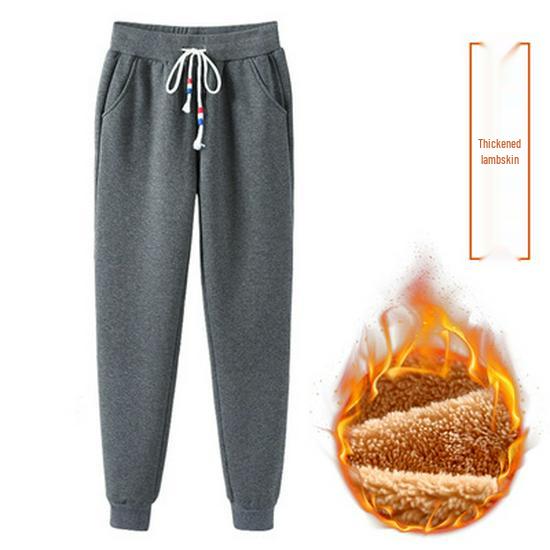 Northeast Damen Übergröße Dicke Samt Bündchen-Sweathose - Modisch und vielseitig für Herbst/Winter 5XL von Joom DACH