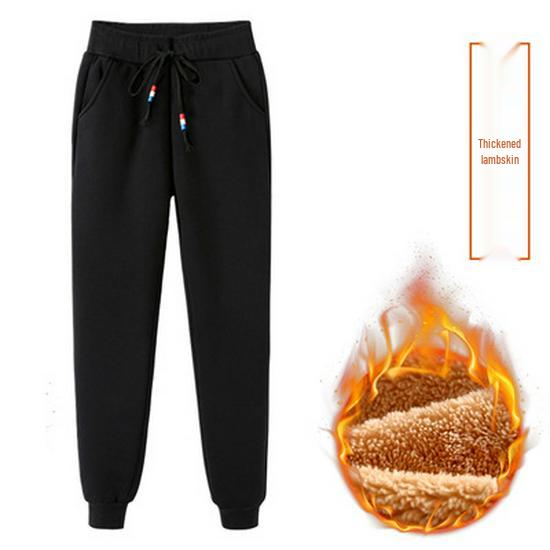 Northeast Damen Übergröße Dicke Samt Bündchen-Sweathose - Modisch und vielseitig für Herbst/Winter 5XL von Joom DACH