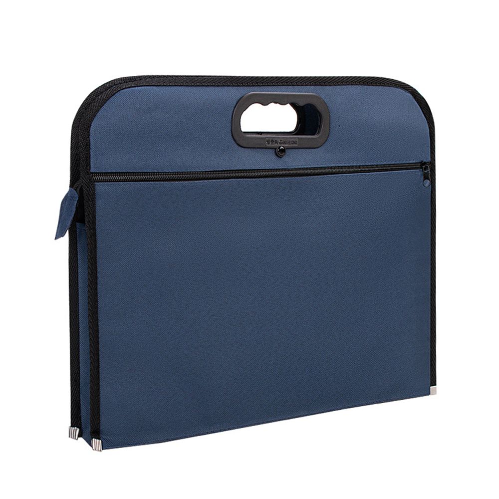 Notebook-Organizer, wasserdicht, für Bürobedarf, Konferenztasche, Handtasche, Aktentasche aus Segeltuch, Dokumententasche A4-Double layer von Joom DACH