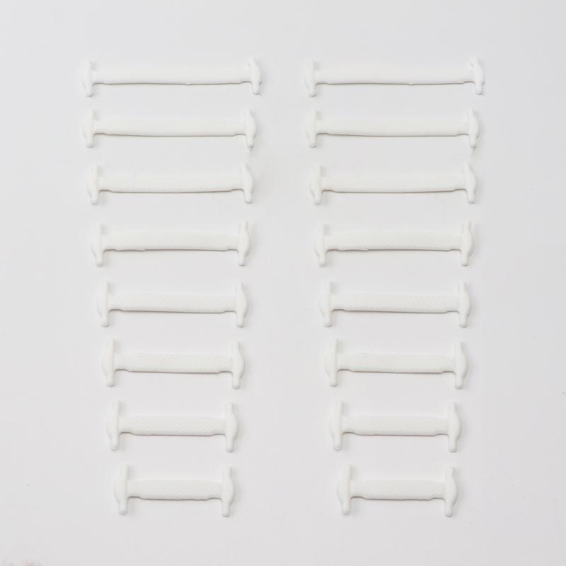 Nr. 8, 16 Stück, Silikon-Schnürsenkel für Schuhe, keine Schnürsenkel, elastische Schnürsenkel, für Turnschuhe, Kinder und Erwachsene, Gummi-Schnürsenkel, Einheitsgröße, passend für alle Schuhe 16Pcs weiß von Joom DACH