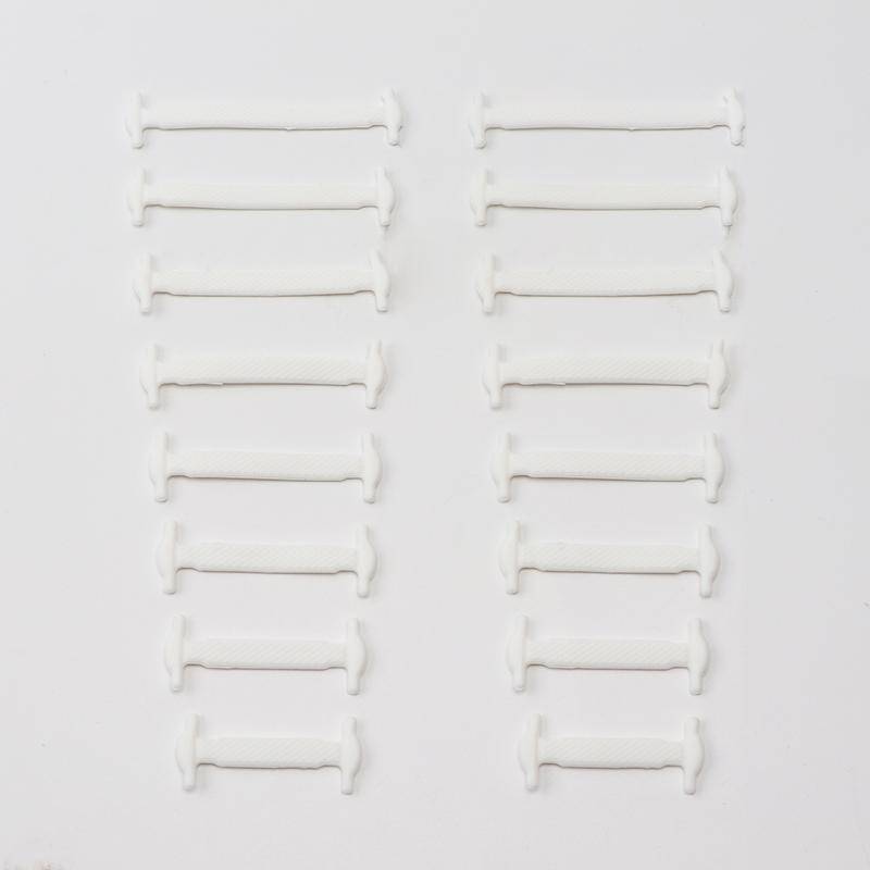 Nr. 8, 16 Stück, Silikon-Schnürsenkel für Schuhe, keine Schnürsenkel, elastische Schnürsenkel, für Turnschuhe, Kinder und Erwachsene, Gummi-Schnürsenkel, Einheitsgröße, passend für alle Schuhe 16Pcs weiß von Joom DACH