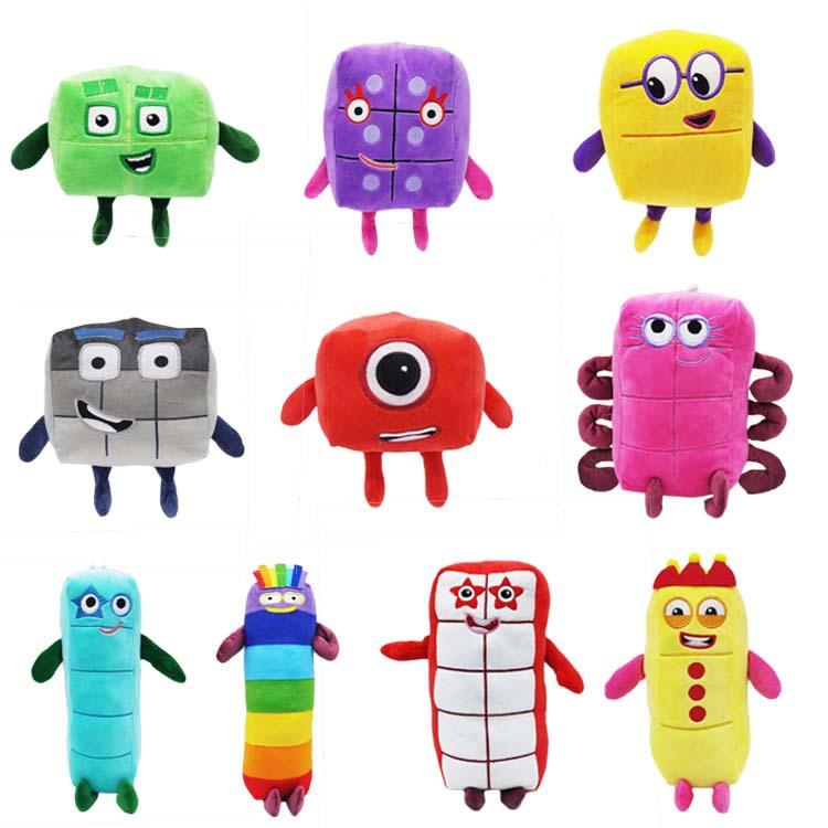 Numberblocks Kinderpuppe Digitale Bausteine Plüschtier Frühkindliche Bildung Puppe Weihnachtsgeschenk Weihnachtsgrüße Spielzeug von Joom DACH