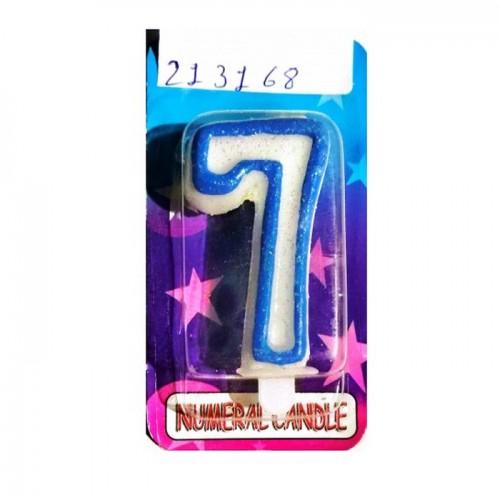 Nummer 7 Kerzen One Size himmelblaue von Joom DACH