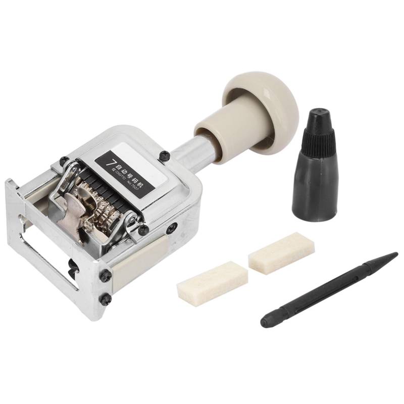 Nummeriermaschine Büroausstattung Schulbedarf Automatische Transposition 7-stelliger Stempel von Joom DACH