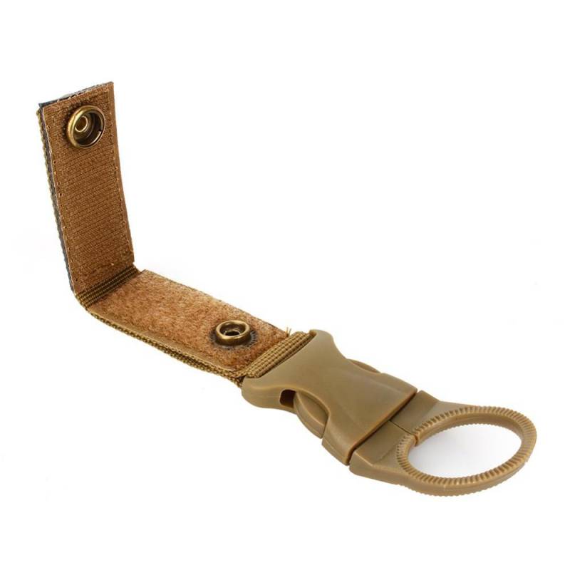 Nylon-Gurtband, Schnallenhaken, Wasserflaschenhalter-Clip, EDC-Kletterkarabiner, Gürtel, Rucksack-Aufhänger, Camp khaki von Joom DACH