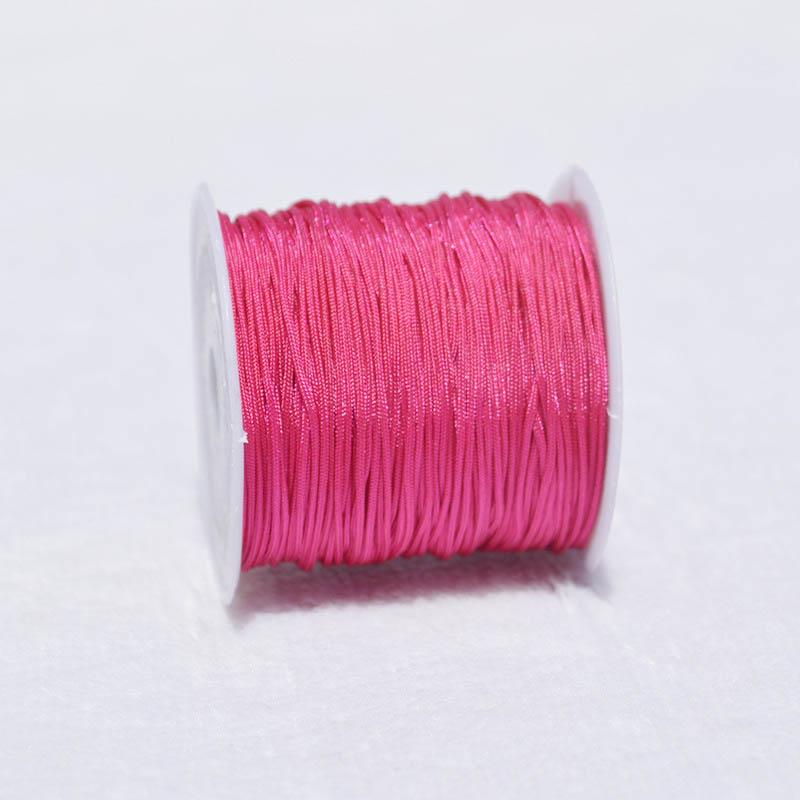 Nylonschnur für Halsketten, Armbänder, 0,8 mm x 20 m, DIY-Schmuckfaden, hochwertige Kordeln, Schmuckzubehör hellrosa von Joom DACH