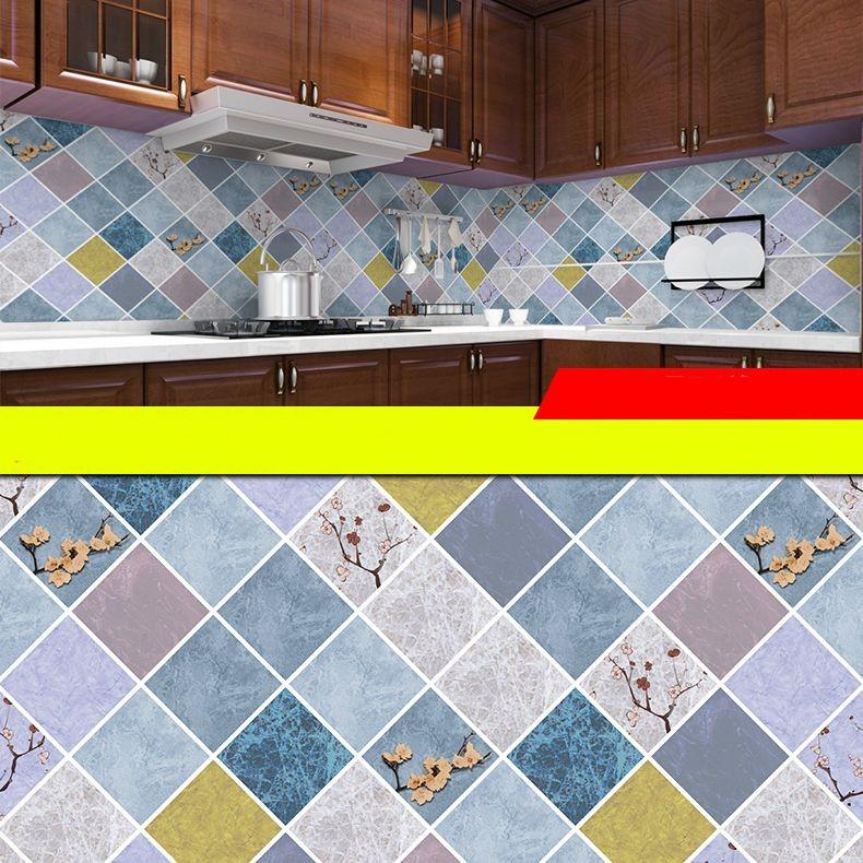 Ölbeständiger Küchenherd-Aufkleber, selbstklebende Tapeten, wasserfest, hochtemperaturbeständig, Küchendekoration, Kontaktpapier 60cm x 300cm von Joom DACH