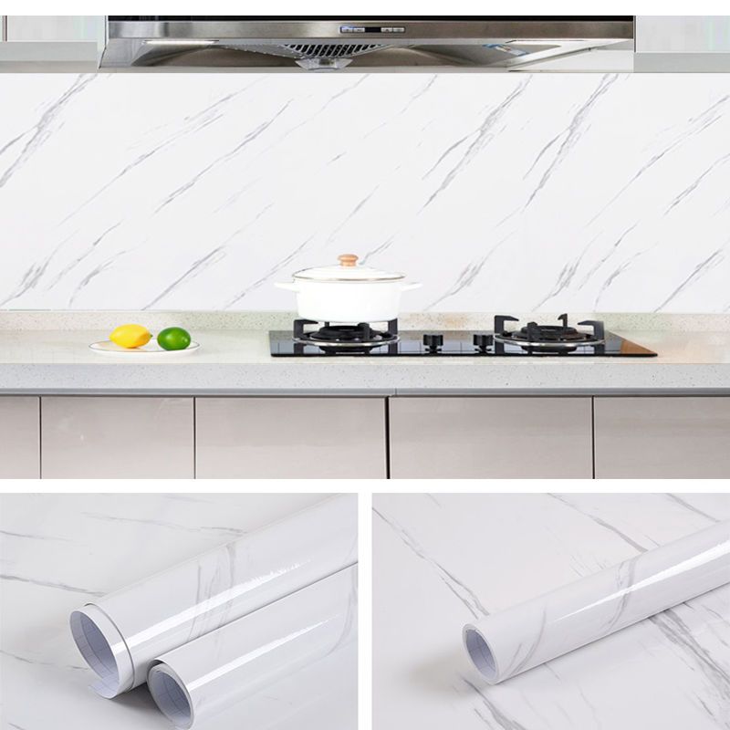 Ölbeständiger Küchenherd-Aufkleber, selbstklebende Tapeten, wasserfest, hochtemperaturbeständig, Küchendekoration, Kontaktpapier 60cm x 500cm von Joom DACH