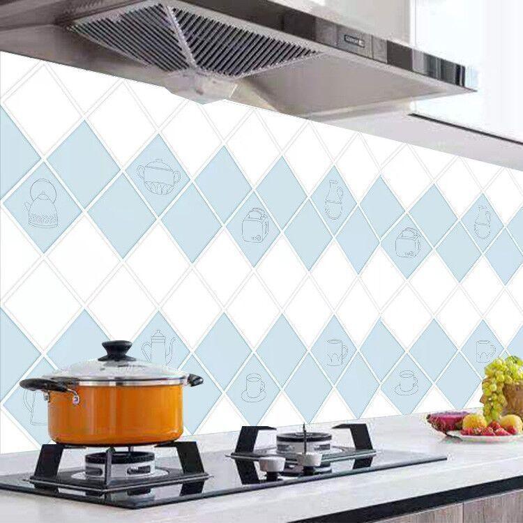 Ölbeständiger Küchenherd-Aufkleber, selbstklebende Tapeten, wasserfest, hochtemperaturbeständig, Küchendekoration, Kontaktpapier 60cm x 500cm von Joom DACH