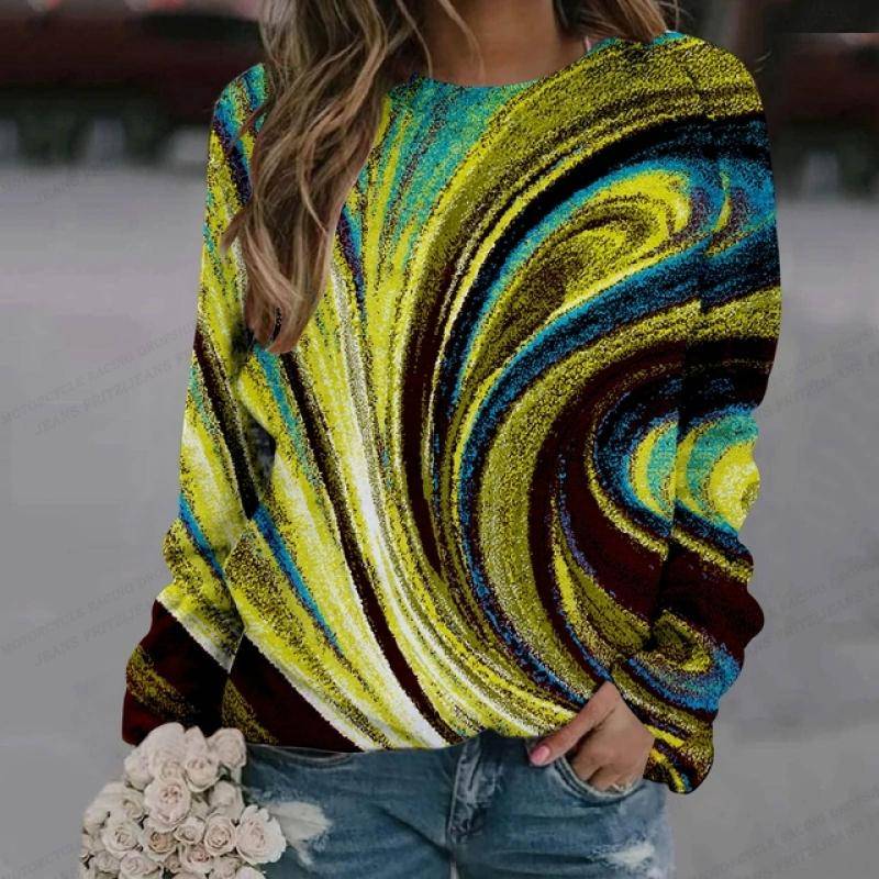 Ölgemälde Langarm Damenmode Langarm Sweatshirt Y2k Langarm O-Ausschnitt Kleidung Luxus Pullover Reinbow Sweats Mädchen Mäntel Frühling L Ölgemälde Langarm Damenmode Langarm Sweatshirt Y2k Langarm O-Ausschnitt Kleidung Luxus Pullover Reinbow Sweats Mädchen Mäntel Frühling L von Joom DACH