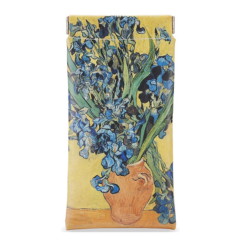 Ölgemälde Muster Brillenetui PU Leder Automatisches Schließen Sonnenbrillenetui Tragbare Schutzhülle für Brillen irisfarbe von Joom DACH