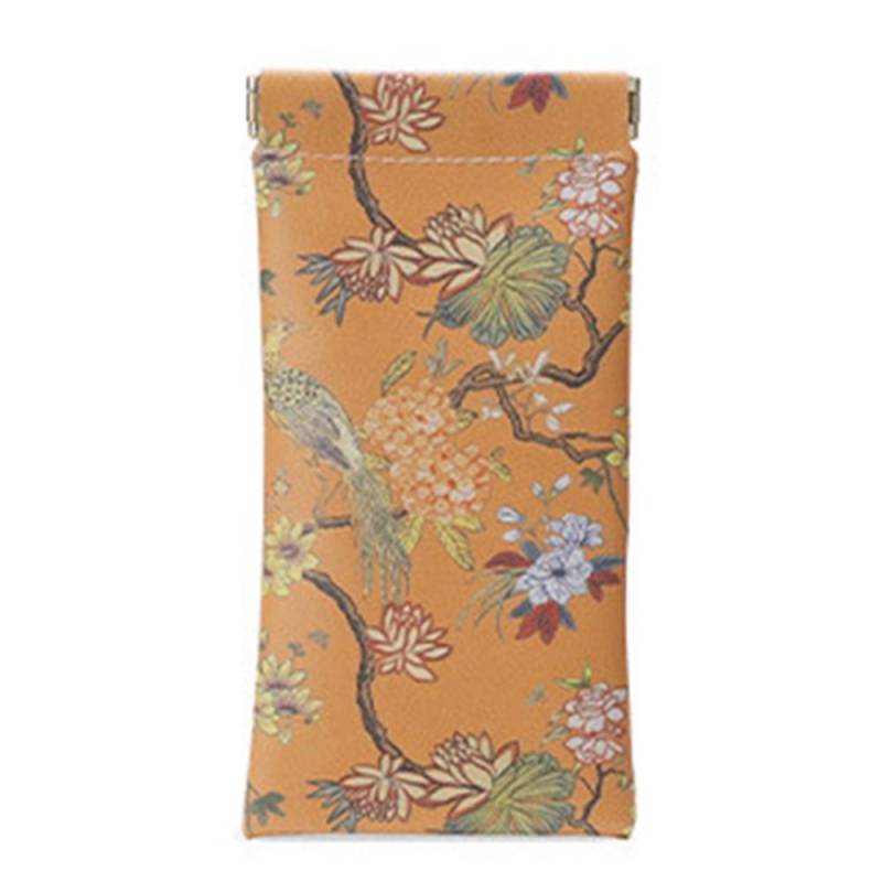 Ölgemälde Muster Brillenetui PU Leder Automatisches Schließen Sonnenbrillenetui Tragbare Schutzhülle für Brillen orange von Joom DACH