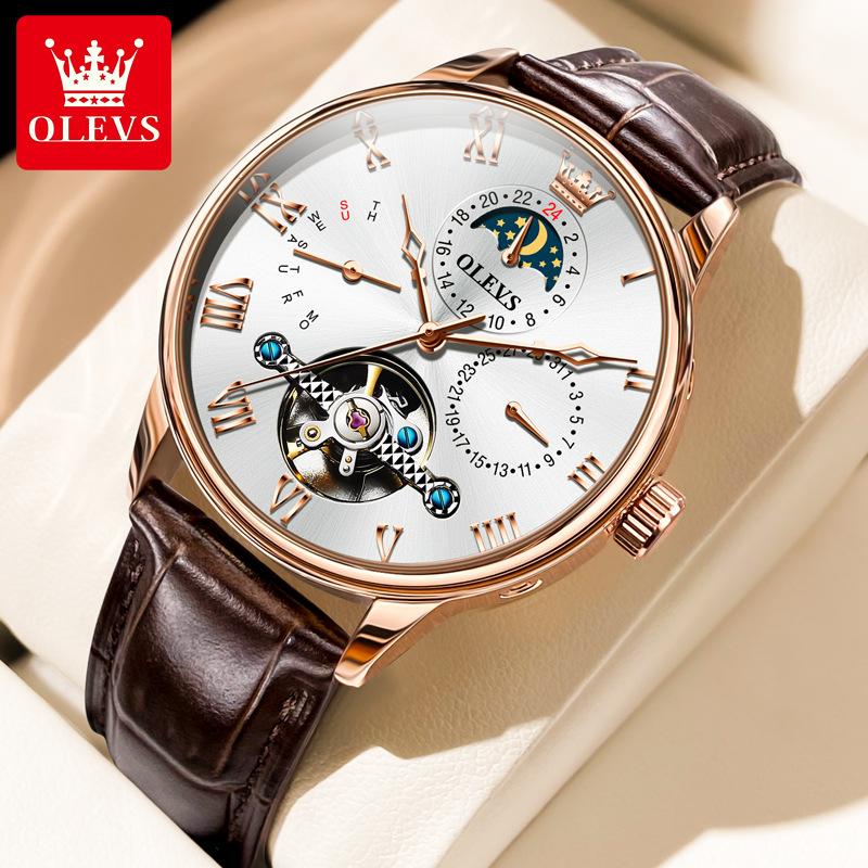 OLEVS Marke Neue Multi-funktionale Automatische Mechanische Uhr Business Hohl Wasserdicht herren Uhr von Joom DACH