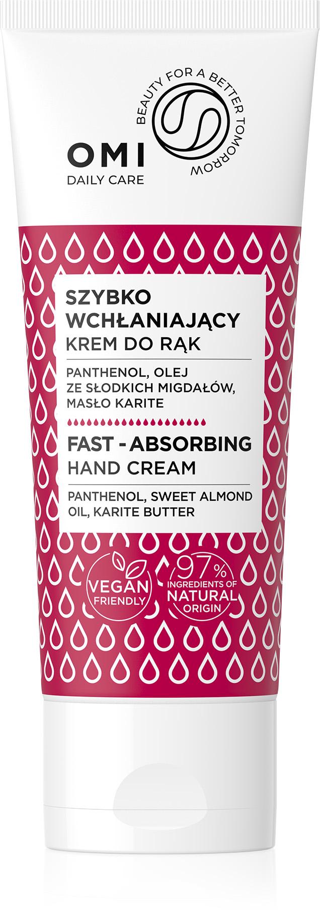 OMI Schnell einziehende vegane Handcreme 75 ml – Schnell einziehende VEGANE Handcreme von Joom DACH