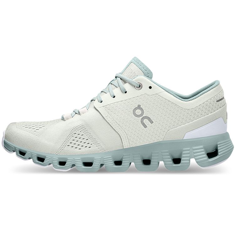 ON Cloud X Shift Weiß/Blaugrün Damen Sneakers 40.99036 36 von Joom DACH