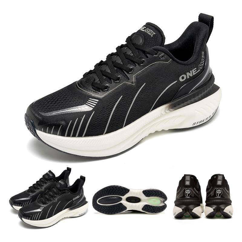 ONEMIX Neue Stil Laufschuhe für Männer Atmungsaktive Mesh Sport Schuhe Stoßdämpfung Walking Turnschuhe für männer 47 schwarz von Joom DACH