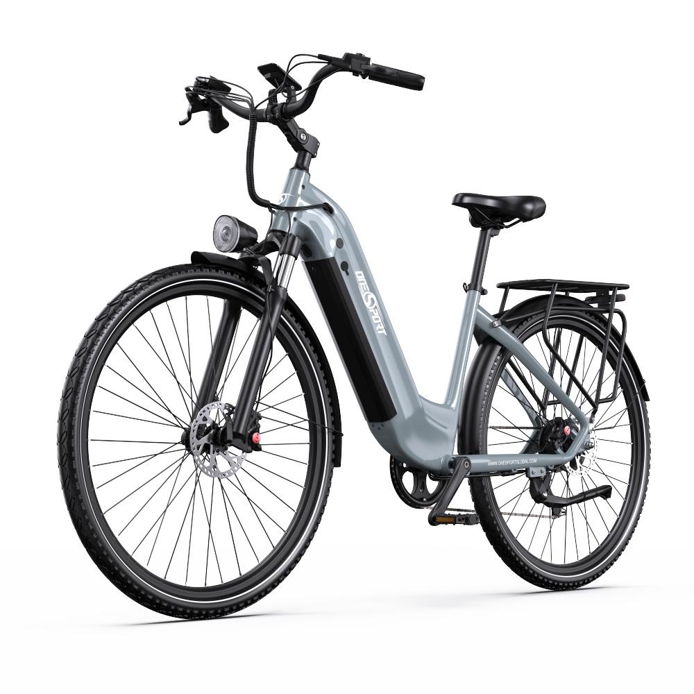 ONESPORT OT05 Pro Elektrofahrrad 250W Motor 36V 22.5Ah Akku 700*50C Reifen 25km/h Max. Geschwindigkeit 140km Max. Reichweite Drehmomentsensor graue von Joom DACH