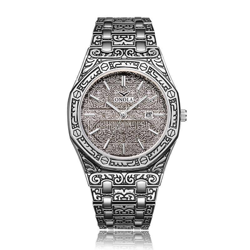 ONOLA Uhr Herren Wasserdicht Stahlgürtel Klassische Uhr Mode Business Herrenuhr von Joom DACH