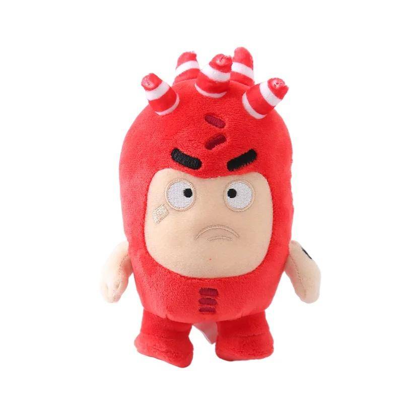 Oddbods Plüschtier, lustiges Plüschspielzeug, Cartoon-Anime-Puppe, Weihnachtsgeschenk 18cm rot von Joom DACH