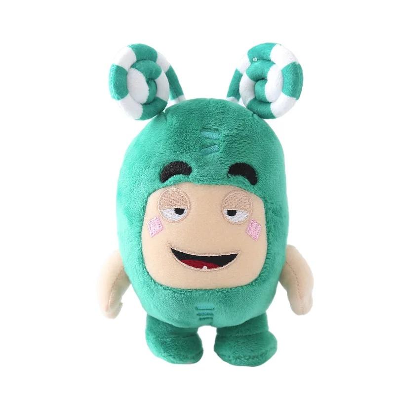 Oddbods Plüschtier, lustiges Plüschspielzeug, Cartoon-Anime-Puppe, Weihnachtsgeschenk 18cm grün von Joom DACH