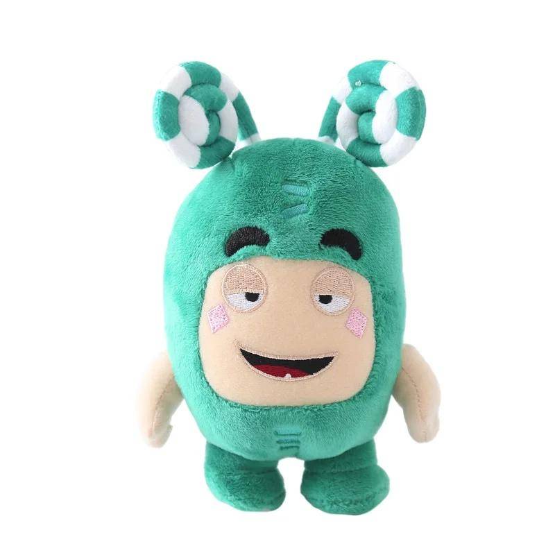 Oddbods Plüschtier, lustiges Plüschspielzeug, Cartoon-Anime-Puppe, Weihnachtsgeschenk 18cm grün von Joom DACH