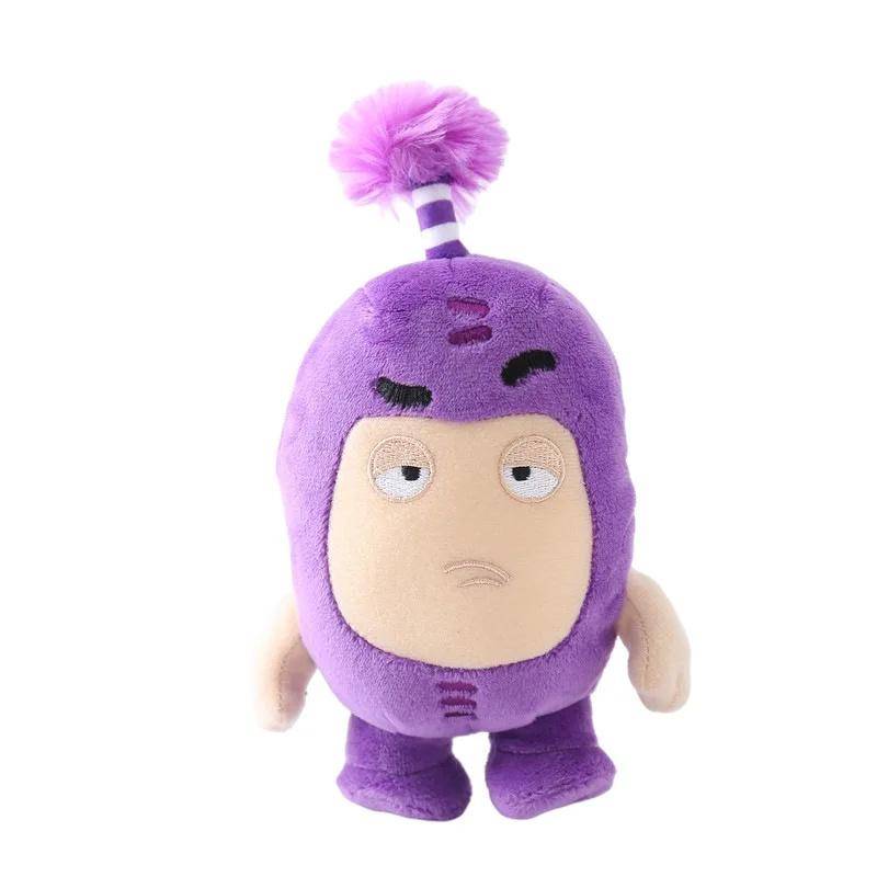 Oddbods Plüschtier, lustiges Plüschspielzeug, Cartoon-Anime-Puppe, Weihnachtsgeschenk 18cm violett von Joom DACH