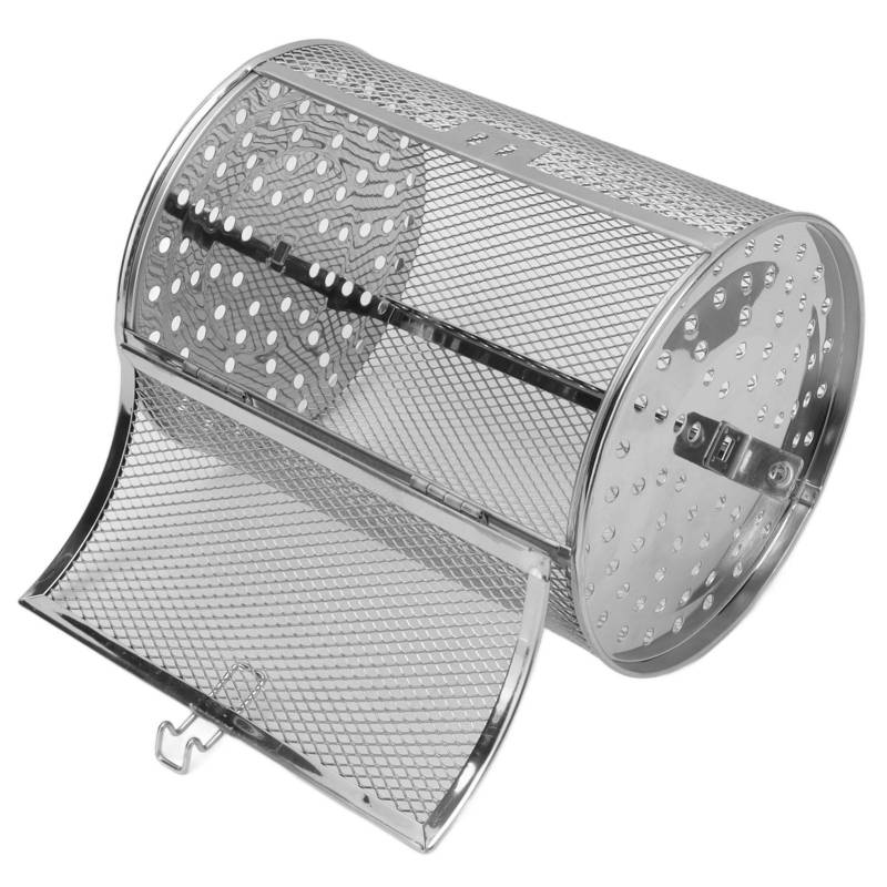 Ofenkäfig 360 Grad Drehbarer Edelstahl Ofenrost Bratenkorb zum Backen von Nüssen BBQ Bräter von Joom DACH