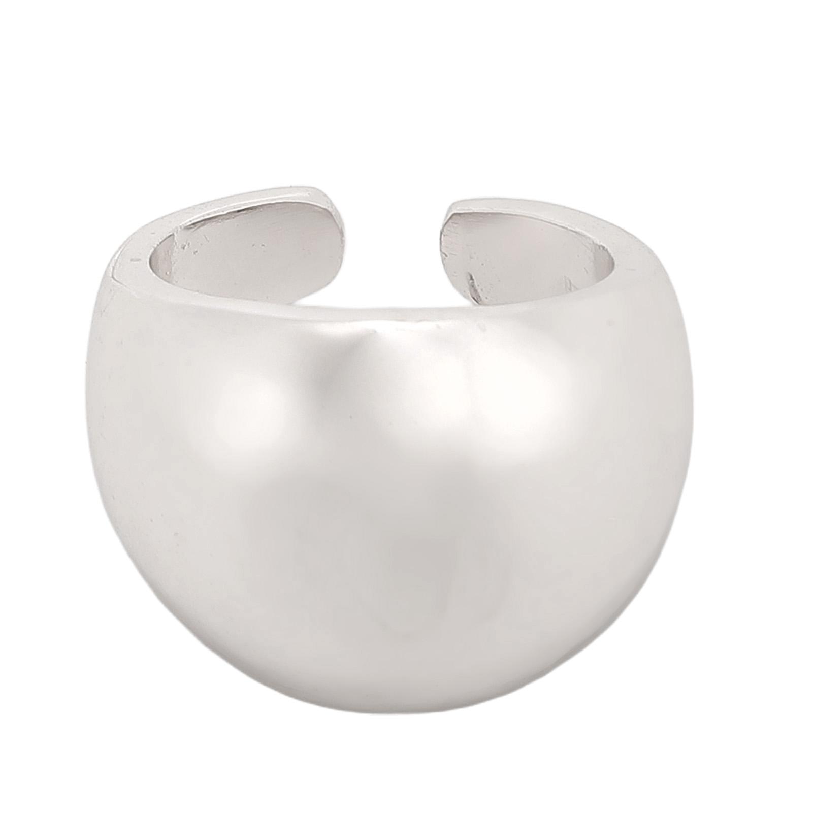 Offener Ring Metall Leicht Stilvoll Auffälliger Statement-Ring für Männer Frauen Jubiläum Geburtstag Festival silber von Joom DACH