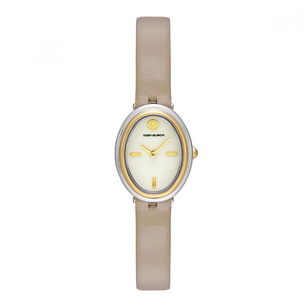 Offiziell importierte echte Tory Burch Tbw6031 The Oval Damen-Lederuhr TBW6031 von Joom DACH