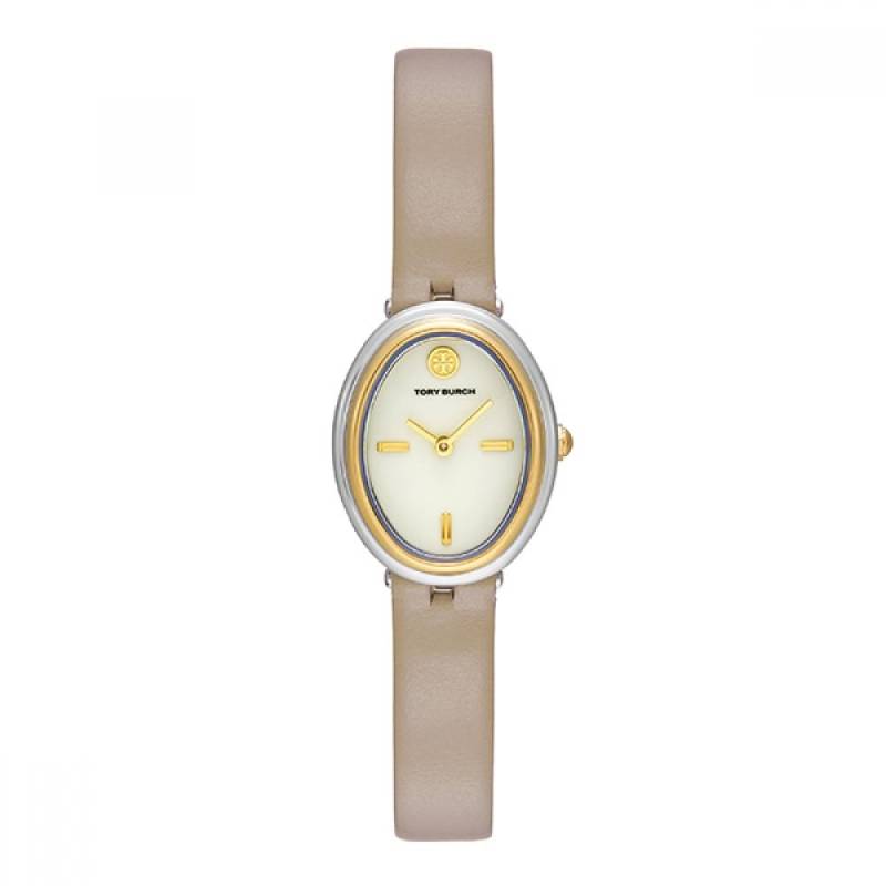 Offiziell importierte echte Tory Burch Tbw6031 The Oval Damen-Lederuhr TBW6031 von Joom DACH