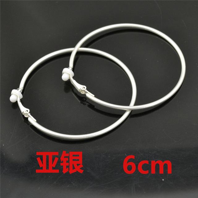 Ohrclips ohne Piercing, nicht durchbohrt, kleiner großer Kreis, Roségold, versilberte Ringe, klassischer Trend, Creolen für Frauen von Joom DACH