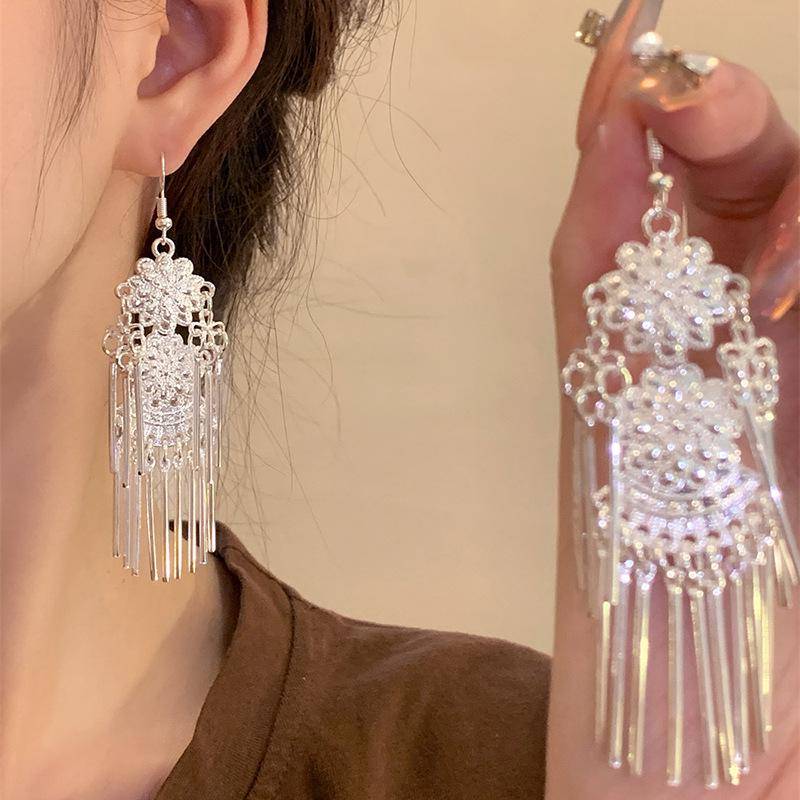 Ohrringe mit Quasten im ethnischen Stil von Yunnan, handgefertigt für Frauen von Joom DACH