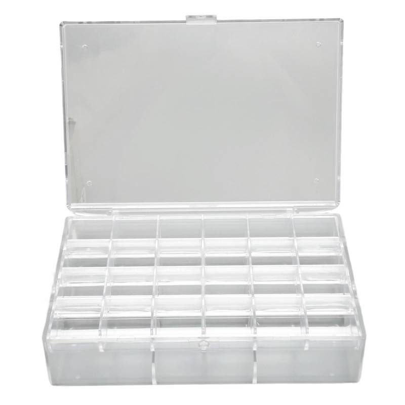 Ohrringhalter Organizer Transparentes Acryl 30 Fächer Tragbar Stapelbar Ohrring-Organizer Box L von Joom DACH