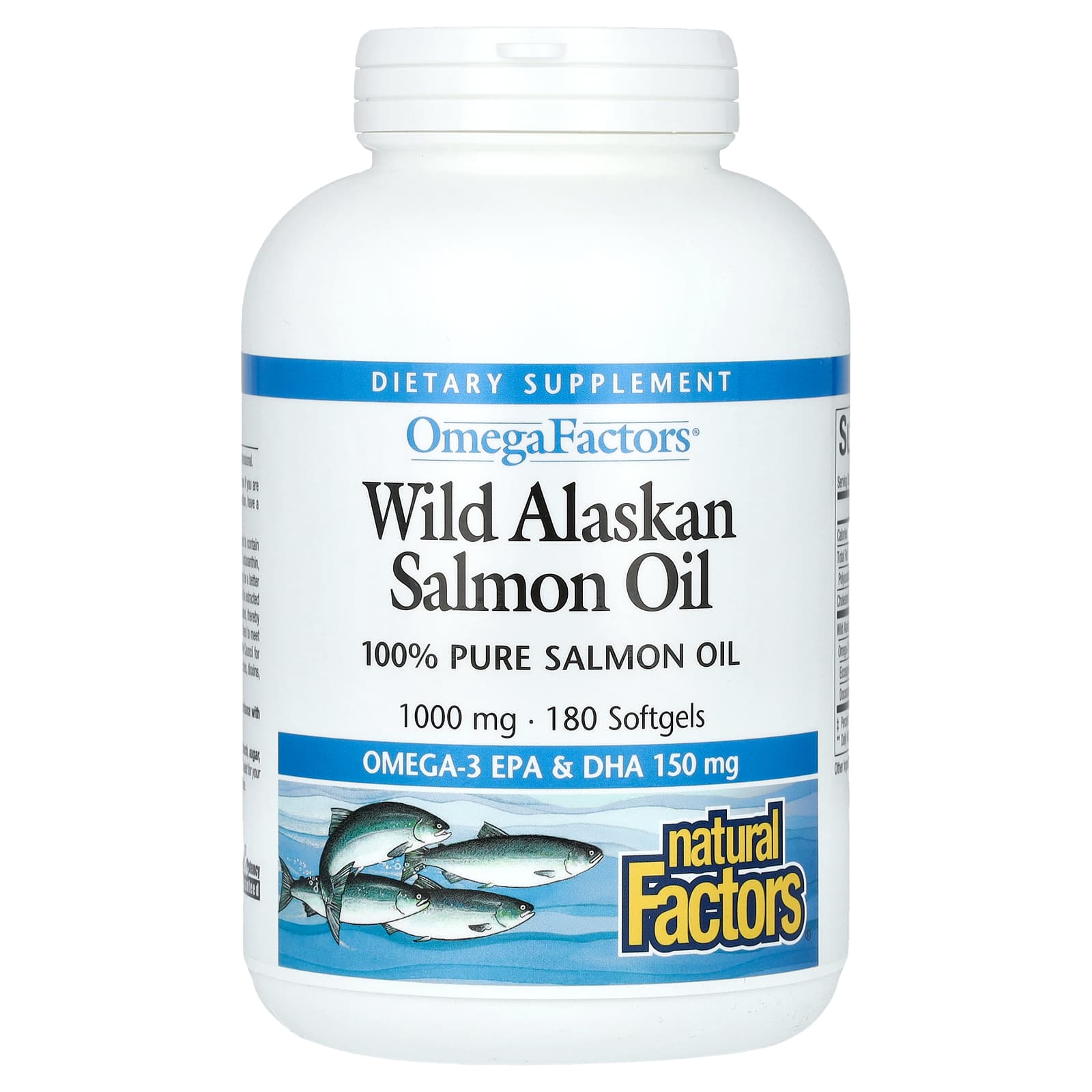 Omega-Faktoren, Wildlachsöl aus Alaska, 1.000 mg, 180 Weichkapseln von Joom DACH