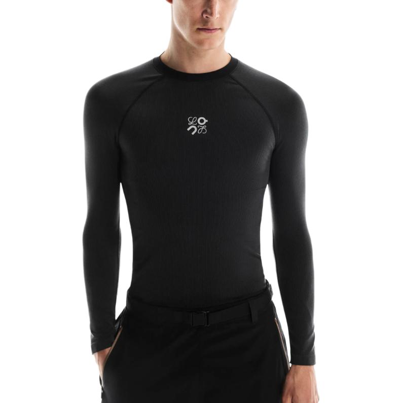 On X Loewe Collaborati Langarm-Top Fashi Bequemes Weiches Hautfreundliches T-Shirt Herren Tops 1MF11690553 M von Joom DACH