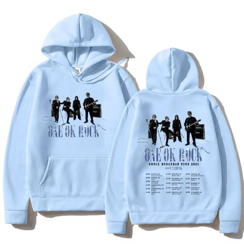One Ok Rock Band Hip Hop Band Hoodies ONE OK ROCK Detox Europatour Sweatshirts Herbst Männer Frauen Pop Streetwear XL von Joom DACH