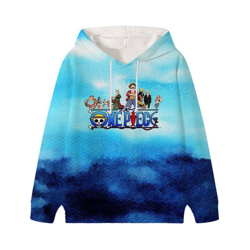 One Piece Luffy Wanted Kinder Hoodies Herbst Winter Kinder Samt Pullover Freizeitkleidung Kind Mädchen Jungen Cartoons Kawaii Tops Sweatshirts 160 gelb von Joom DACH