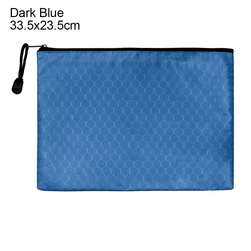 Ordner Test Papier Lagerung Tasche Informationen Tasche Stift Tasche Zipper Bleistift Fall Dokument Tasche Wasserdicht 33.5x23.5cm dunkelblaue von Joom DACH