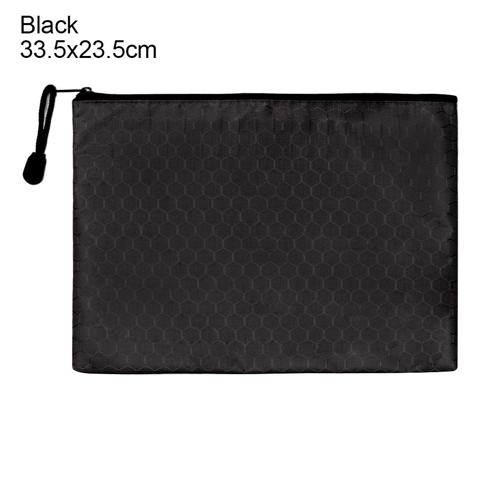 Ordner Test Papier Lagerung Tasche Informationen Tasche Stift Tasche Zipper Bleistift Fall Dokument Tasche Wasserdicht 33.5x23.5cm schwarz von Joom DACH