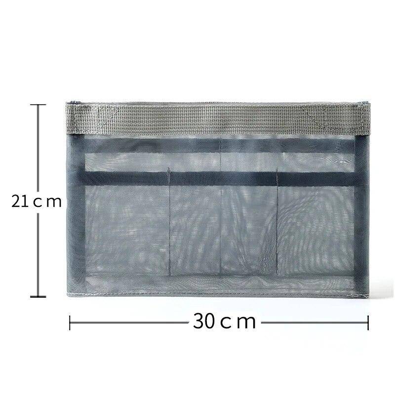 Organizer Einsatz Tasche Frauen Nylon Mesh Reise Handtasche Geldbörse Reise Innere Make-Up Kosmetik Tasche Weibliche Tote Beutel Lagerung Tasche Damen L grau von Joom DACH
