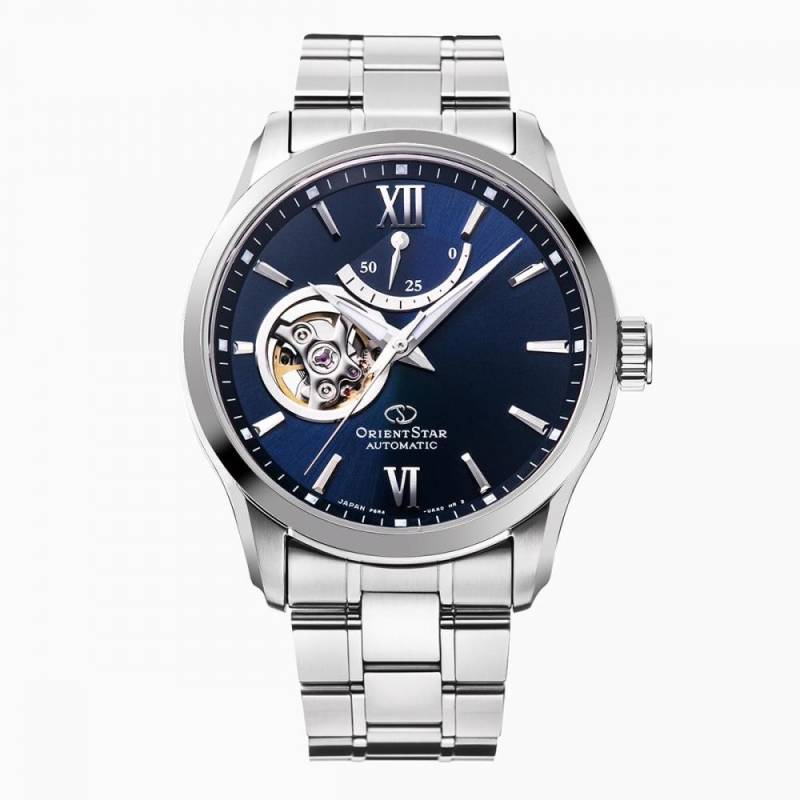[Orient Star] Automatische Uhr Halbskelett Mechanisch Made in Japan Open Heart RK-AT0002L Herren Marine von Joom DACH