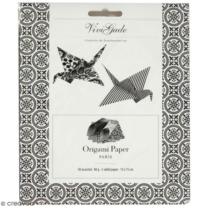 Origami-Papier - Creotime - 15 x 15 cm - Weiß - Erwachsene - Gemischt von Joom DACH
