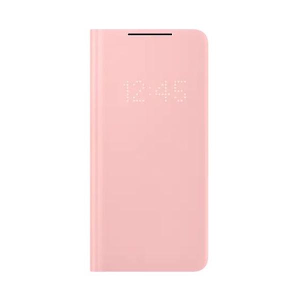 Original LED Smart View Flip-Telefonhülle für Samsung Galaxy S21+ S21 Plus LED Wallet Cover For Galaxy S21 Plus rosa von Joom DACH