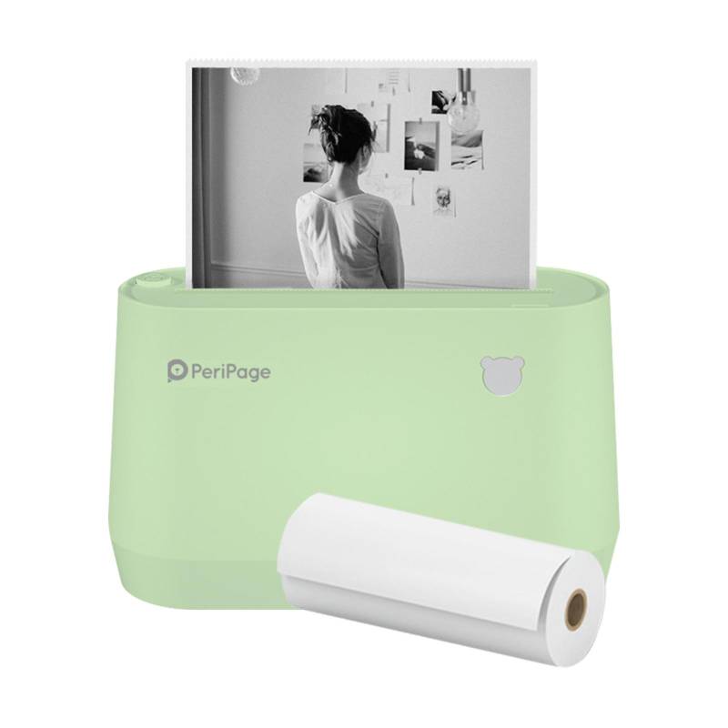 Original PeriPage A9 Pro BT tragbarer Thermo-Taschendrucker 304 dpi Graustufenmodus Mini-Foto grün von Joom DACH